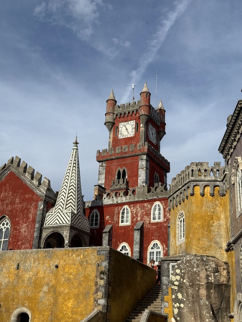 Red and yellow towers of Pena Palace